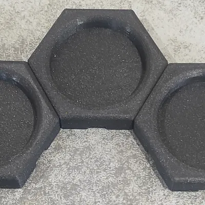 Khay pha màu 3D lục giác mô-đun tiện lợi cho họa sĩ