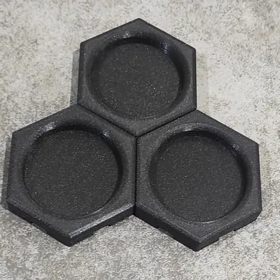 Khay pha màu 3D lục giác mô-đun tiện lợi cho họa sĩ