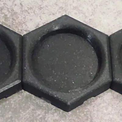 Khay pha màu 3D lục giác mô-đun tiện lợi cho họa sĩ