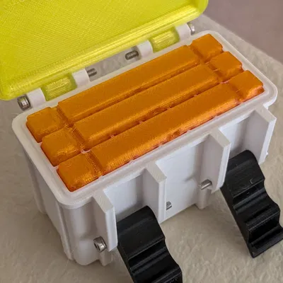 Hộp đựng thuốc Rugged Pill Box tùy chỉnh bằng OpenScad