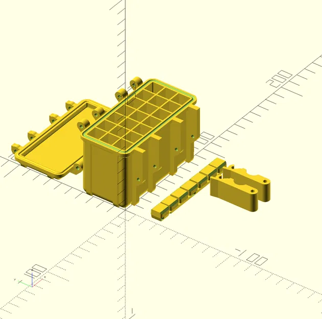 Hộp đựng thuốc Rugged Pill Box tùy chỉnh bằng OpenScad - Image 5