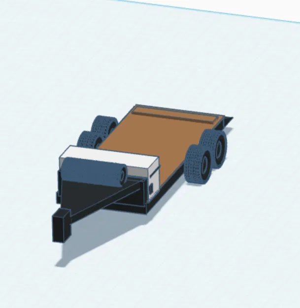 Mô hình rơ-moóc chở xe đua (Race car trailer) in 3D - Image 2