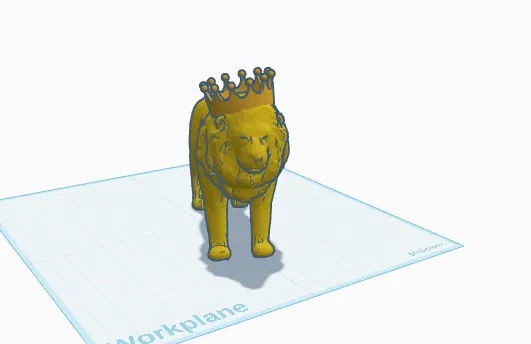 Mô hình in 3D Tượng Sư Tử Đội Vương Miện (Lion King) trang trí đẹp - Image 4