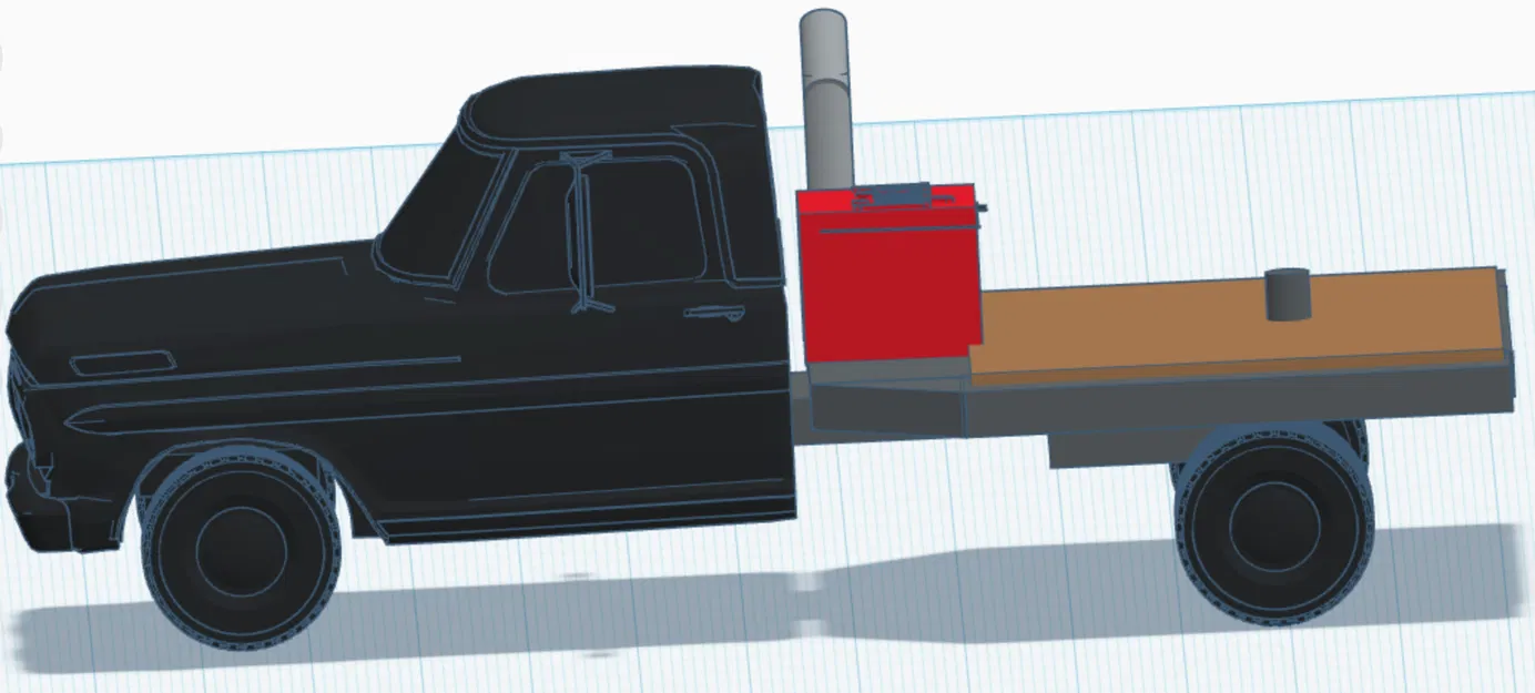 Mô hình xe tải Ford trưng bày - Ford truck to display 3D - Image 1