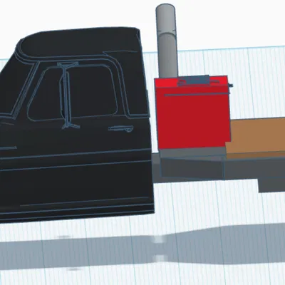 Mô hình xe tải Ford trưng bày - Ford truck to display 3D