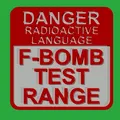 Bảng hiệu trang trí độc lạ F-Bomb Test Range in 3D - Thumbnail 1