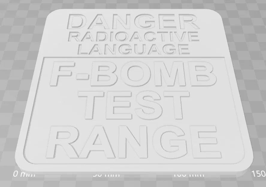Bảng hiệu trang trí độc lạ F-Bomb Test Range in 3D - Image 3