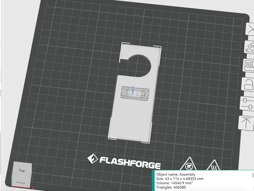 Biển treo cửa Do Not Enter in 3D đơn giản và tiện ích - Image 1