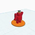 Mô hình Crown Guy dễ thương với Jetpack - Mẫu in 3D Lowpoly - Thumbnail 1