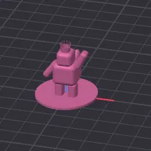 Mô hình Crown Guy dễ thương với Jetpack - Mẫu in 3D Lowpoly