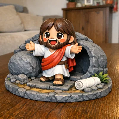 Jesus Has Left the Build Plate - Mô hình Chúa Phục sinh phong cách Chibi