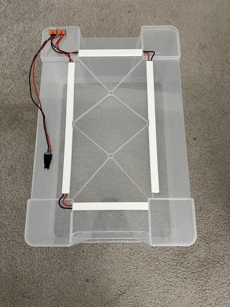 Snapmaker U1 - Ngàm kẹp dải đèn LED cho nắp thùng Samla - Image 3