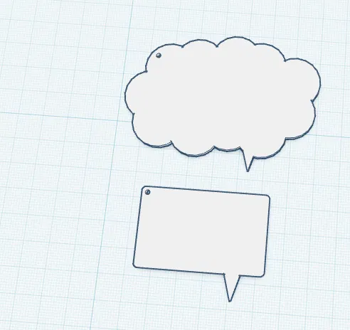 Bộ móc khóa bóng thoại Word Bubble in 3D độc đáo - Image 1