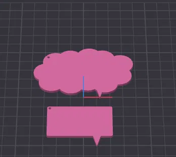 Bộ móc khóa bóng thoại Word Bubble in 3D độc đáo - Image 2