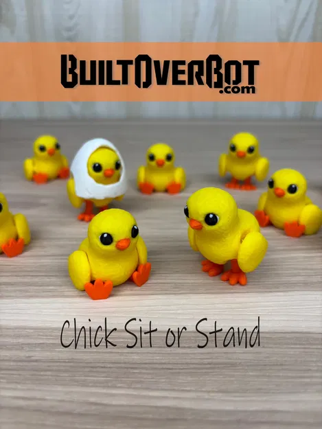 Chú Gà Con Đáng Yêu - Phiên Bản Đứng Hoặc Ngồi - Image 1