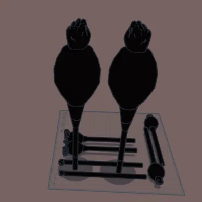 Phụ kiện tay co giãn Gum Gum cho mô hình SHFiguarts Luffy