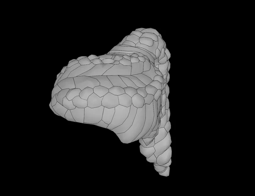 Tóc xoăn cột cao 3D cho Minifig tương thích với Lego - Image 1