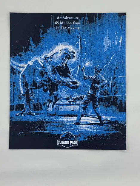 Mô hình Hueforge Trex trốn thoát trong Jurassic Park - Image 1