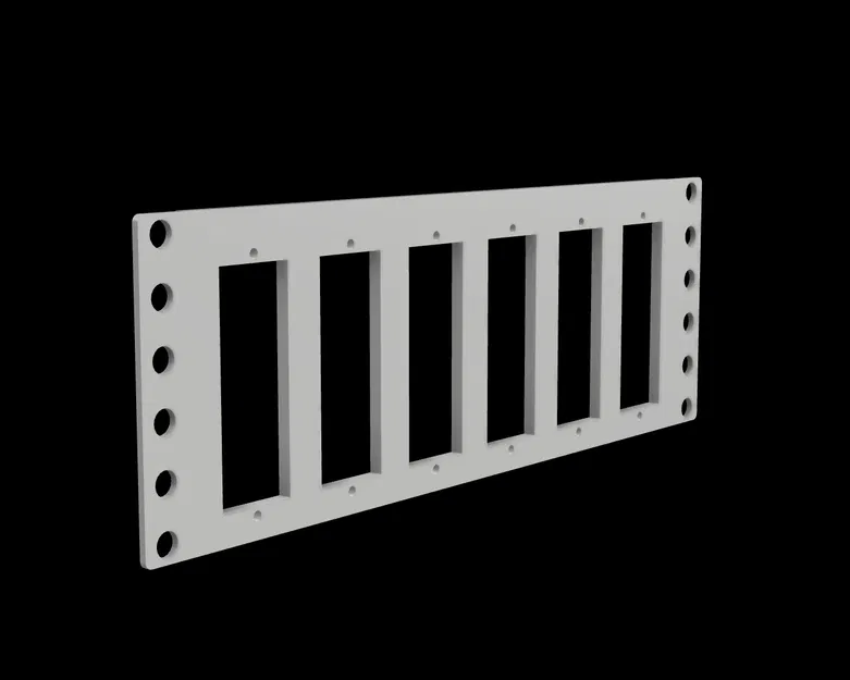 Khung giá đỡ 2U 10 inch cho 6 Raspberry Pi chuyên nghiệp - Image 1