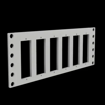 Khung giá đỡ 2U 10 inch cho 6 Raspberry Pi chuyên nghiệp