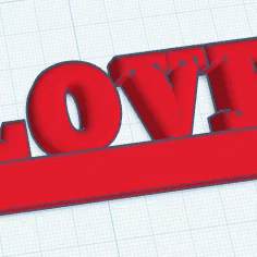 Mô hình chữ LOVE in 3D ý nghĩa làm quà tặng Valentine