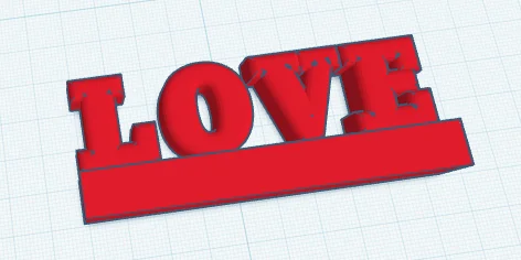 Mô hình chữ LOVE in 3D ý nghĩa làm quà tặng Valentine 1