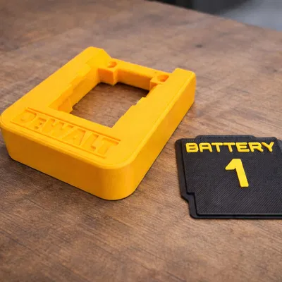 Giá Treo Pin DeWalt 20V Kèm Thẻ Đánh Dấu (ID Cards)