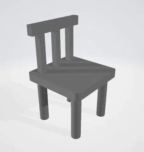 Mô hình ghế mini cho nhà búp bê - File in 3D dễ thương - Image 1