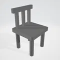 Mô hình ghế mini cho nhà búp bê - File in 3D dễ thương - Thumbnail 1