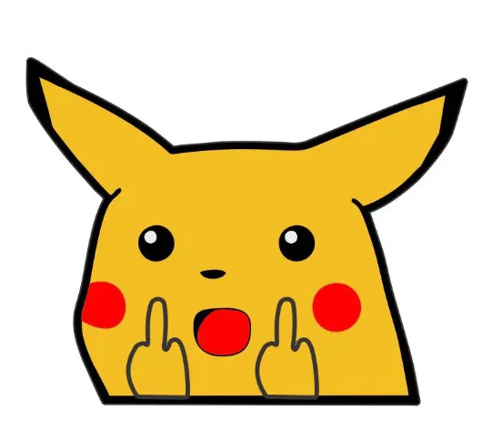 Mô hình Pikachu Rude Fingers trang trí tường 3D độc đáo - Image 2
