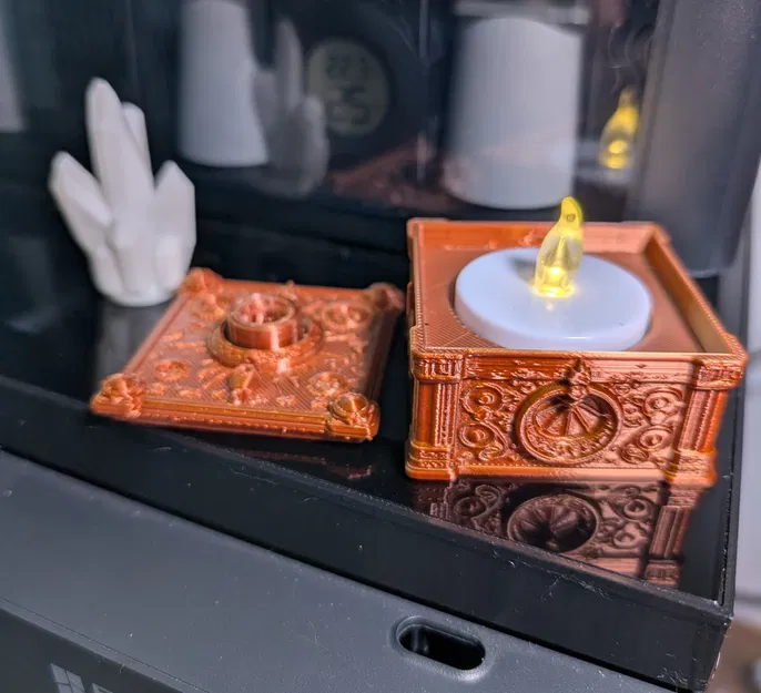 Hộp đựng nến trà mini pha lê ma thuật - Image 4