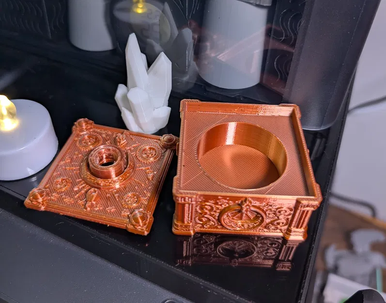 Hộp đựng nến trà mini pha lê ma thuật - Image 5