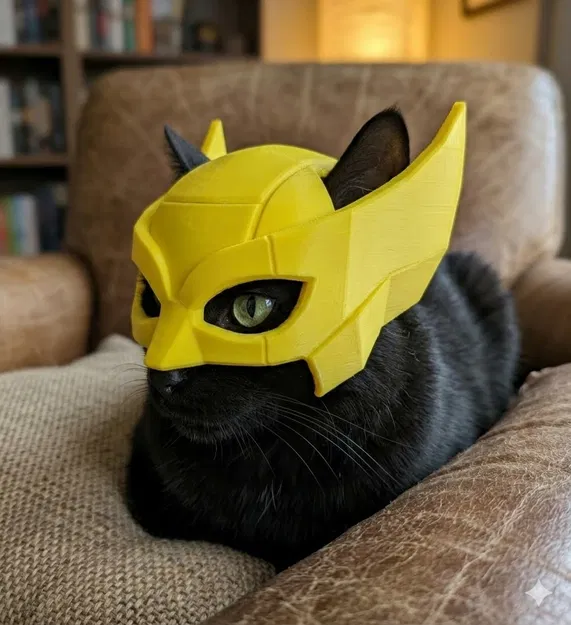 Nón bảo hiểm cho mèo phong cách Wolverine - Image 1