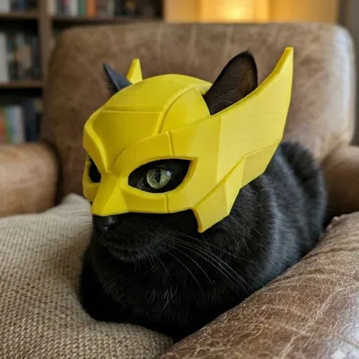 Nón bảo hiểm cho mèo phong cách Wolverine