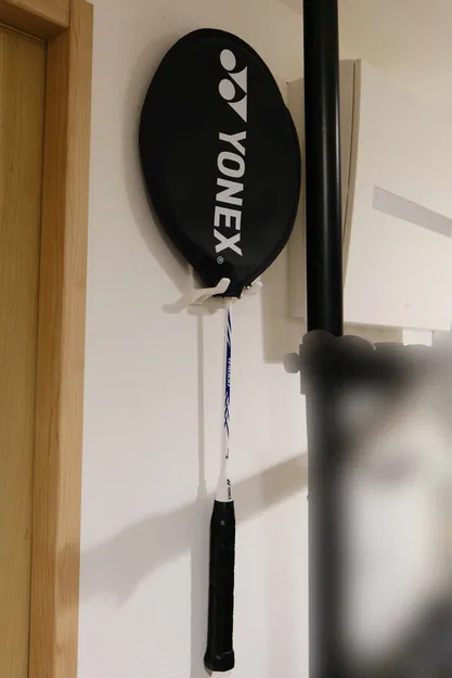 Giá treo vợt và quả cầu lông gắn tường - Image 2