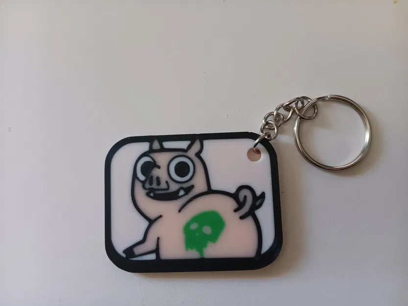 Móc Khóa Chú Heo Nhảy Múa Clash Royale (Twerking Pig Emote) 3D - Image 1