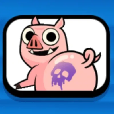 Móc Khóa Chú Heo Nhảy Múa Clash Royale (Twerking Pig Emote) 3D