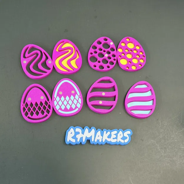 Đồ trang trí chụp đèn trứng Phục sinh miễn phí | Phụ kiện nam châm phát sáng | R7Makers - Image 3