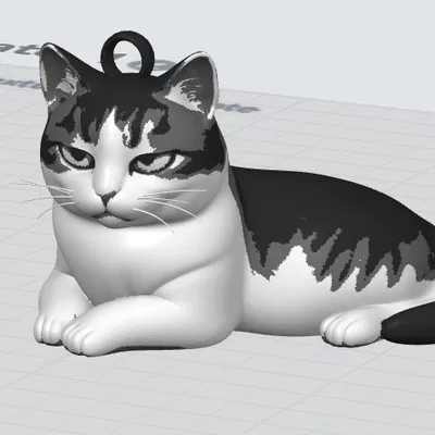 Móc Khóa Hình Chú Mèo Dễ Thương