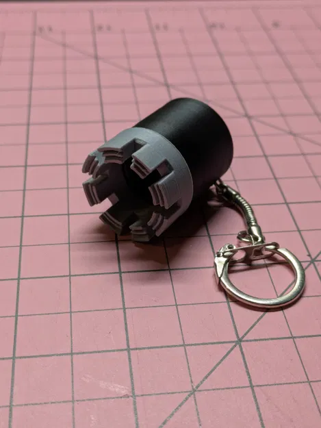 Móc khóa mô hình đầu mũi khoan kim cương (Diamond Drill Bit) độc đáo - Image 1