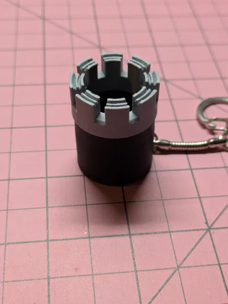 Móc khóa mô hình đầu mũi khoan kim cương (Diamond Drill Bit) độc đáo - Image 2