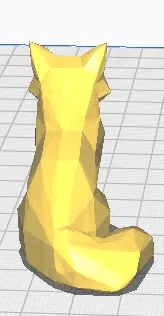 Mô hình chú cáo 3D (figurine renard) phong cách Low Poly độc đáo - Image 3