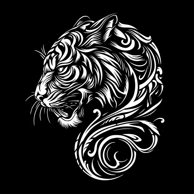 Tấm tranh treo tường nghệ thuật hình Hổ 3D (Tiger Wall Art) - Image 1