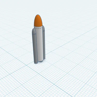 Mô hình tên lửa vũ trụ Space Rocket 1 - File in 3D đẹp mắt