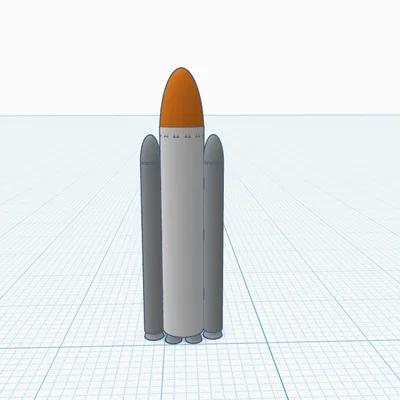 Mô hình tên lửa vũ trụ Space Rocket 1 - File in 3D đẹp mắt