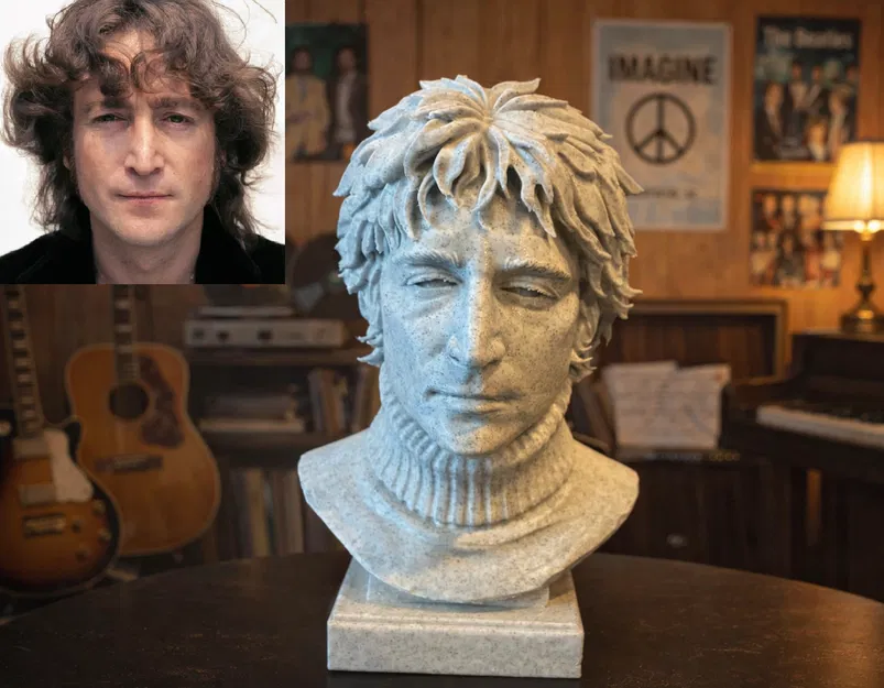 Tượng bán thân John Winston Lennon - Image 1