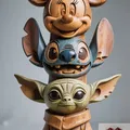 Disney Totem (Minnie - Stitch - Grogu) - Thumbnail 1