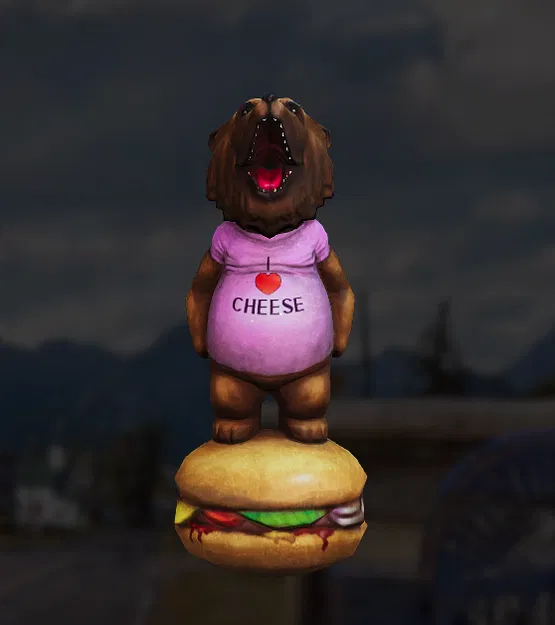 Mô hình 3D gấu Cheeseburger từ game Far Cry 5 độc đáo - Image 1
