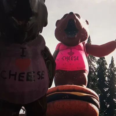 Mô hình 3D gấu Cheeseburger từ game Far Cry 5 độc đáo