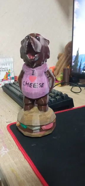 Mô hình 3D gấu Cheeseburger từ game Far Cry 5 độc đáo - Image 3